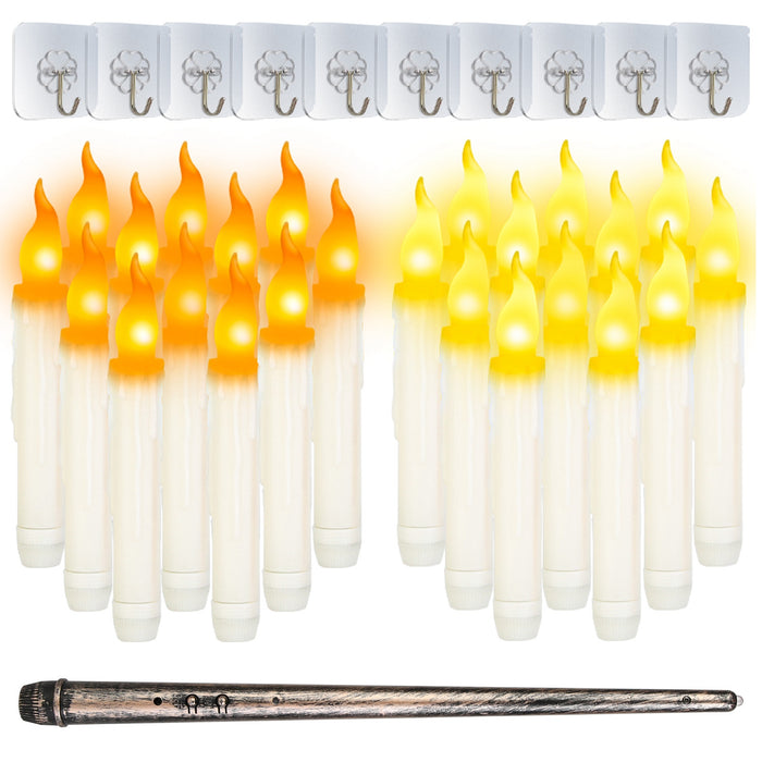 Floating Candles 12-Pack with Magic Wand Remote
