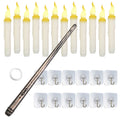 Floating candles in warm white
