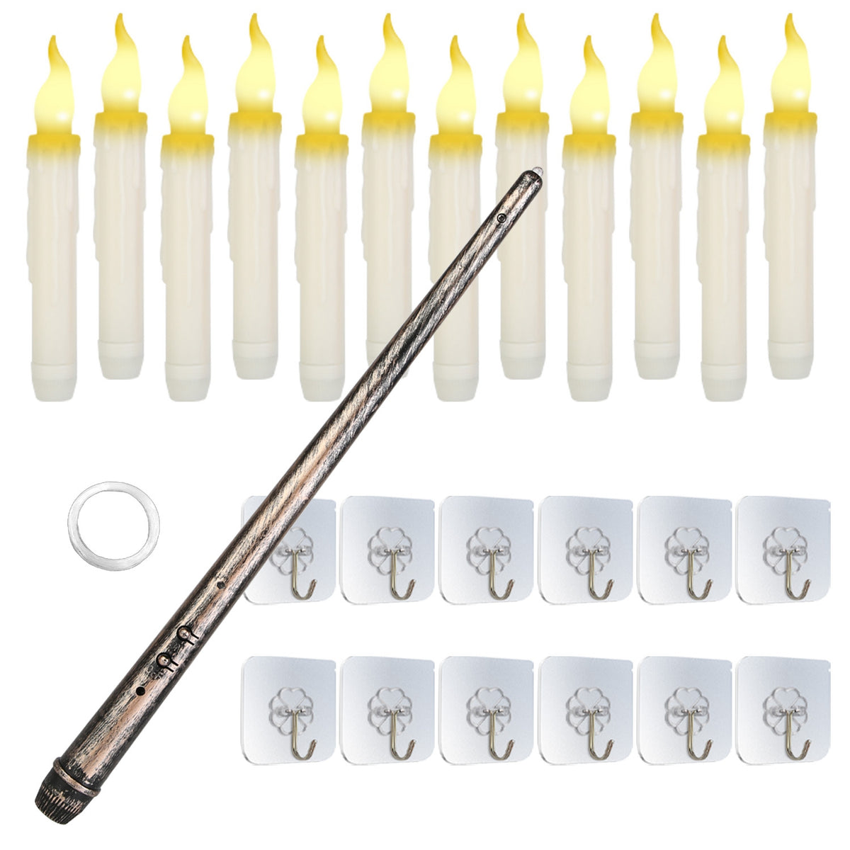 Bundle with the candles in warm white